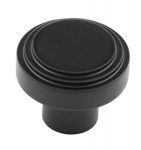 Smooth as Silk 30mm Brass Mat Stepped Cabinet Knob (HOX1030MB)